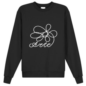 Arte Antwerp Flower Logo Pullover Schwarz