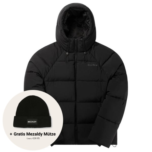 daily paper relaxed puffer zwart