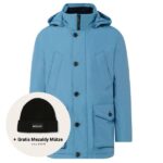 boss osiass parka blauw