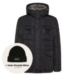 peuterey aiptek fur parka zwart