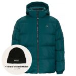 tommy jeans essential down puffer donker blauw